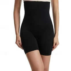 Women's Underwear Shorts Scrunch Butt Shorts Shapewear Fashion Casual Comfort Short High Waist Plain Tummy Control Butt Lift Comfort High Elasticity Home Daily Gym Black Red Brown Apricot Skinny