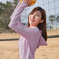 Women's UPF 50+ UV Sun Protection Zip Up Hoodie Long Sleeve Fishing Running Hiking Jacket Summer Outdoor Ventilation Ultraviolet Resistant Front Zipper Stretchy Jacket Climbing Beach Camping Caving