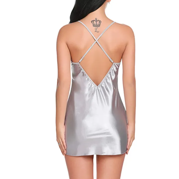 Women's Valentine Night Dress Sexy Lingerie Lace Babydoll Slips Nightwear Home Solid Colored Soft Sweet Light Blue Pink Strap Winter Home Outfits Date Night Outfit