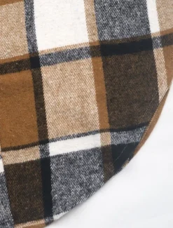 Women's Vest Outdoor Street Daily Wear Fall Winter Long Coat Regular Fit Thermal Warm Breathable Stylish Casual Jacket Sleeveless Stripes and Plaid with Pockets Print Orange Green Khaki