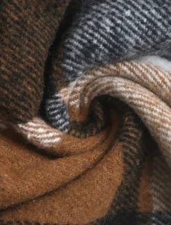 Women's Vest Outdoor Street Daily Wear Fall Winter Long Coat Regular Fit Thermal Warm Breathable Stylish Casual Jacket Sleeveless Stripes and Plaid with Pockets Print Orange Green Khaki