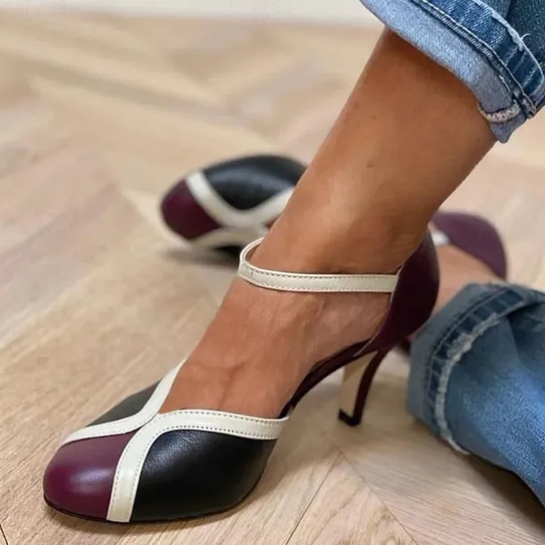 Women's Vintage Green & Gold Suede T-Strap Heels, Retro-Inspired Fashion Shoes for Special Occasions and Everyday Elegance