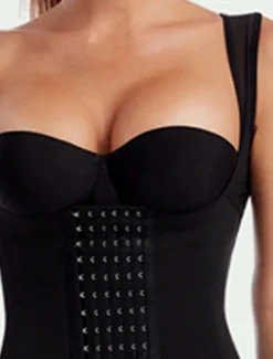 Women's Waist Trainer Corsets Shapewears Tummy Control Push Up Front Close Office Yoga Running Gym Sport Breathable Comfortable Pure Color Hook & Eye Home Outfits