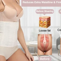 Women's Waist Trainer Shapewears Tummy Control Push Up Front Close Office Yoga Running Gym Plus Size Sport Breathable Solid Color Hook & Eye Home Outfits