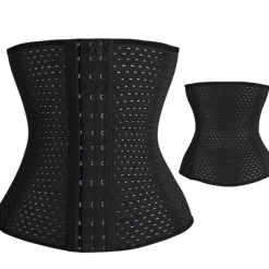 Women's Waist Trainer Shapewears Tummy Control Push Up Front Close Office Yoga Running Gym Plus Size Sport Breathable Solid Color Hook & Eye Home Outfits