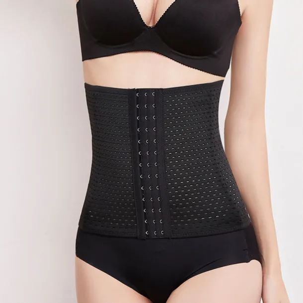 Women's Waist Trainer Shapewears Tummy Control Push Up Front Close Office Yoga Running Gym Plus Size Sport Breathable Solid Color Hook & Eye Home Outfits