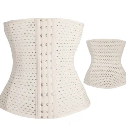 Women's Waist Trainer Shapewears Tummy Control Push Up Front Close Office Yoga Running Gym Plus Size Sport Breathable Solid Color Hook & Eye Home Outfits