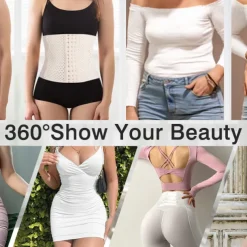 Women's Waist Trainer Shapewears Tummy Control Push Up Front Close Office Yoga Running Gym Plus Size Sport Breathable Solid Color Hook & Eye Home Outfits