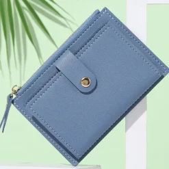 Women's Wallet Credit Card Holder Wallet PU Leather Daily Holiday Zipper Large Capacity Waterproof Lightweight Solid Color Black Pink Light Red