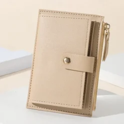 Women's Wallet Credit Card Holder Wallet PU Leather Daily Holiday Zipper Large Capacity Waterproof Lightweight Solid Color Black Pink Light Red