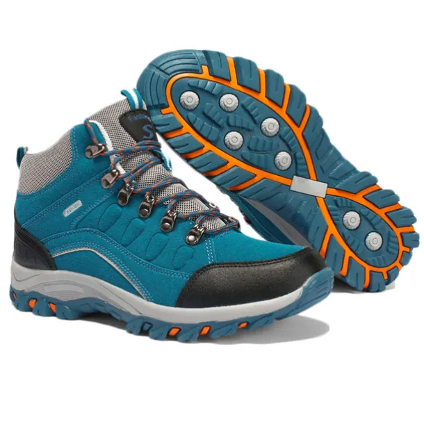 Women's Waterproof Purple Hiking Boots with Lace-Up Closure and Cushioned Sole - Ideal for Outdoor Adventures