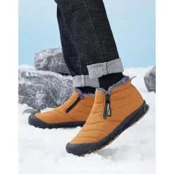 Women's Waterproof Warm Winter Ankle Boots with Plush Lining – Non-Slip Outdoor Snow Shoes for Cold Weather