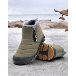 Women's Waterproof Warm Winter Ankle Boots with Plush Lining – Non-Slip Outdoor Snow Shoes for Cold Weather