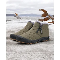 Women's Waterproof Warm Winter Ankle Boots with Plush Lining – Non-Slip Outdoor Snow Shoes for Cold Weather