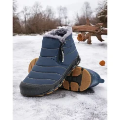 Women's Waterproof Warm Winter Ankle Boots with Plush Lining – Non-Slip Outdoor Snow Shoes for Cold Weather