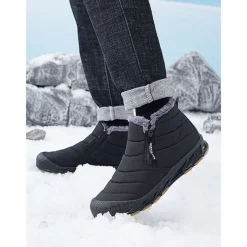 Women's Waterproof Warm Winter Ankle Boots with Plush Lining – Non-Slip Outdoor Snow Shoes for Cold Weather