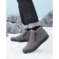 Women's Waterproof Warm Winter Ankle Boots with Plush Lining – Non-Slip Outdoor Snow Shoes for Cold Weather