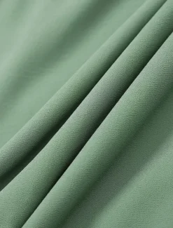 Women's Wedding Guest Cocktail Dress Maxi Dress Contrast Lace Party Elegant Formal V Neck Short Sleeve Pink Green Gray Color