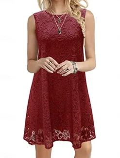 Women's White Dress Mini Dress with Sleeve Date Streetwear Crew Neck Short Sleeve Black White Burgundy Color