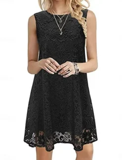 Women's White Dress Mini Dress with Sleeve Date Streetwear Crew Neck Short Sleeve Black White Burgundy Color