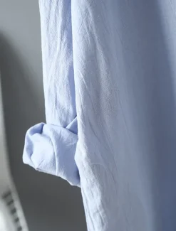 Women's White Dress Shirt Dress Cotton Linen Dress Midi Dress Office Vacation Linen Basic Casual Shirt Collar Button Long Sleeve Summer Spring Loose Fit Plain