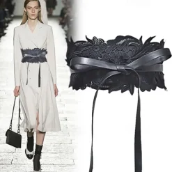 Women's Wide Belt Corset Belt PU Leather Buckle Free Geometric Formal Party Wedding White Black Pink Red