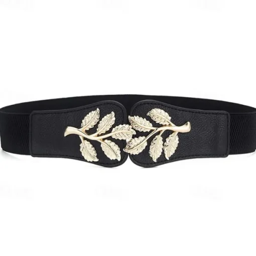 Women's Wide Belt Corset Belt Canvas Metal Bucke Geometric Cord Wowen Formal Work Daily Black White Red Navy Blue