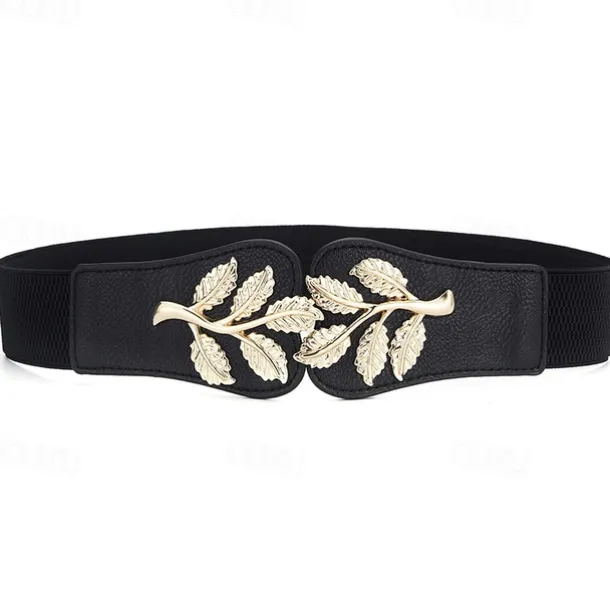 Women's Wide Belt Corset Belt Canvas Metal Bucke Geometric Cord Wowen Formal Work Daily Black White Red Navy Blue