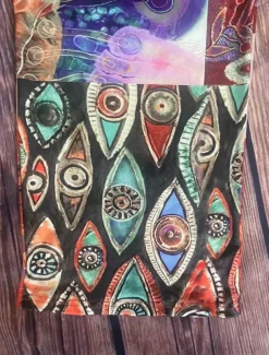 Women's Wide Leg Chinos Vacation Vintage Ethnic Style Long High Waist Graphic Plaid Checkered Pocket Elastic Waistband Comfy Soft Comfortable Micro-elastic Outdoor Street Blue Orange Summer Spring