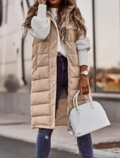 Women's Winter Coat Down Jacket Puffer Vest Jacket Casual Jacket Outdoor Street Wear Fall Winter Coat Casual