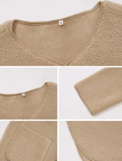 Women's Winter Coat Outdoor Street Daily Wear Fall Winter Long Coat Regular Fit Thermal Warm Breathable Stylish Casual Jacket Long Sleeve Plain with Pockets Army Green Khaki Apricot