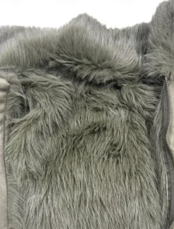 Women's Winter Coat Outdoor Street Daily Wear Fall Winter Short Coat Regular Fit Thermal Warm Breathable Stylish Casual Jacket Long Sleeve Plain Faux Fur Trim Green