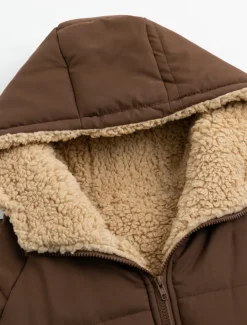 Women's Winter Coat Puffer Jacket Fleece Jacket Coat Outdoor Street Daily Wear Fall Winter Long Coat Regular Fit Thermal Warm Windproof Comtemporary Casual Street Style Jacket Long Sleeve Solid Color