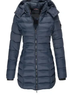 Women's Winter Coat Winter Jacket Parka Warm Breathable Pocket Full Zip Active Casual Comfortable Solid Color Outdoor Vacation Daily Wear Going out Zipper Regular Hoodie Regular Fit Long Sleeve