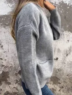 Women's Winter Coat Winter Jacket Outdoor Street Daily Fall Winter Short Coat Regular Fit Warm Breathable Comtemporary Stylish Jacket Long Sleeve Solid Color with Pockets Full Zip Black Orange Gray