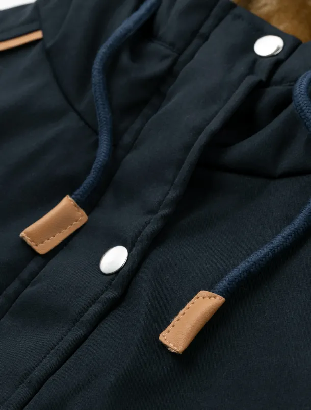 Women's Winter Jacket Parka Warm Zipper Buttons Fleece Lined Casual Street Style Plain Street Casual Daily Casual Daily Zipper Regular Hoodie Regular Fit Long Sleeve Outerwear Black Green Dark Blue