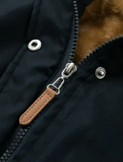 Women's Winter Jacket Parka Warm Zipper Buttons Fleece Lined Casual Street Style Plain Street Casual Daily Casual Daily Zipper Regular Hoodie Regular Fit Long Sleeve Outerwear Black Green Dark Blue