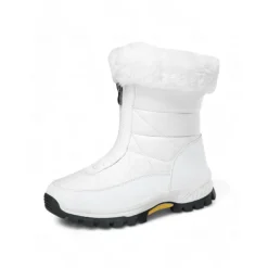 Women's Winter Snow Boots with Faux Fur Lining – Waterproof, Insulated, and Rugged Sole for Cold Weather Outdoor Activities