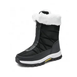 Women's Winter Snow Boots with Faux Fur Lining – Waterproof, Insulated, and Rugged Sole for Cold Weather Outdoor Activities