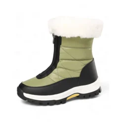 Women's Winter Snow Boots with Faux Fur Lining – Waterproof, Insulated, and Rugged Sole for Cold Weather Outdoor Activities