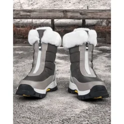 Women's Winter Snow Boots with Faux Fur Lining – Waterproof, Insulated, and Rugged Sole for Cold Weather Outdoor Activities