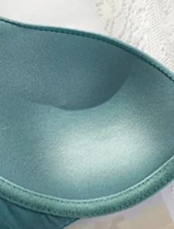 Women's Wireless Bras Double Strap Adjustable Full Coverage V Neck Breathable Pure Color Hook & Eye Date Casual Daily Nylon 1PC Green Black / Bras & Bralettes Home Outfits