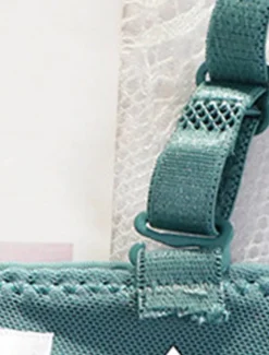 Women's Wireless Bras Double Strap Adjustable Full Coverage V Neck Breathable Pure Color Hook & Eye Date Casual Daily Nylon 1PC Green Black / Bras & Bralettes Home Outfits