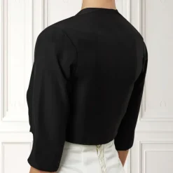 Women's Wrap Bolero Shrug Mother's Wraps Basic Coats / Jackets Elegant 3/4 Length Sleeve Chiffon Wedding Guest Wraps With Pure Color For Party Evening Spring & Summer dress to impress