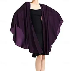 Women's Wrap Elegant Sleeveless Polyester Wedding Wraps With Pure Color For Party Spring & Summer