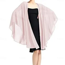 Women's Wrap Elegant Sleeveless Polyester Wedding Wraps With Pure Color For Party Spring & Summer