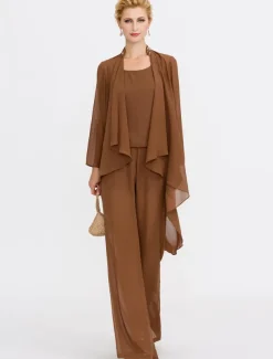 Women's Wrap Shrug Mother's Wraps Coats / Jackets Elegant Sun Protection Long Sleeve Chiffon Wedding Guest Wraps With Beading For Party Evening Spring & Fall dress to impress