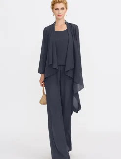 Women's Wrap Shrug Mother's Wraps Coats / Jackets Elegant Sun Protection Long Sleeve Chiffon Wedding Guest Wraps With Beading For Party Evening Spring & Fall dress to impress