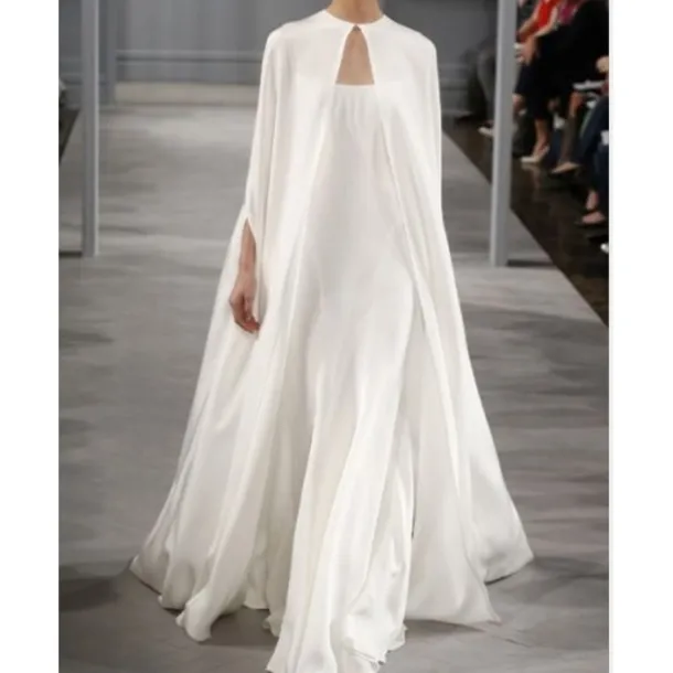 Women's Wrap Voiles & Sheers Elegant & Luxurious Romantic Sleeveless Chiffon Wedding Wraps With Pure Color For Formal Spring & Summer dress to impress