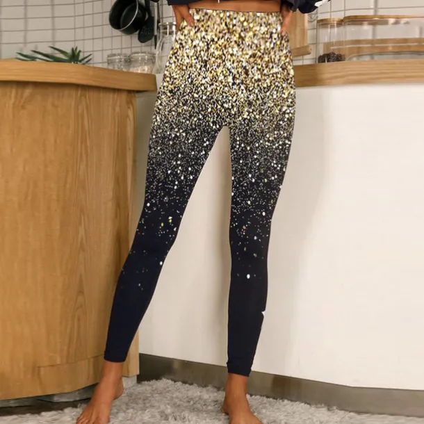 Women's Yoga Leggings Tummy Control Butt Lift High Waist Yoga Fitness Gym Workout Tights Leggings Floral 1# 2# 8# Spandex Fall Sports Activewear Stretchy Skinny